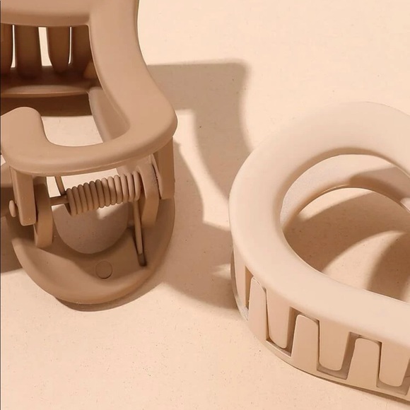 Heart Hair Claw 2pcs - Picture 3 of 3